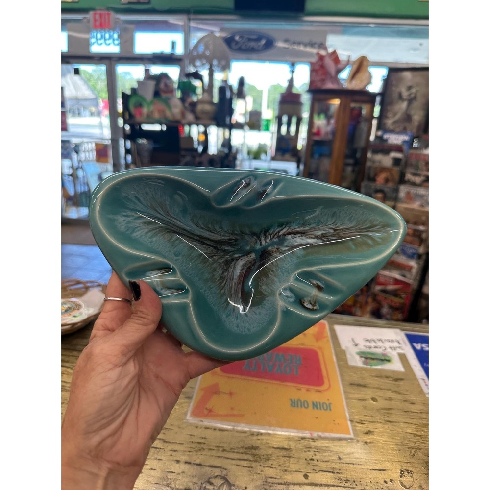 MCM Blue Ashtray Made in America